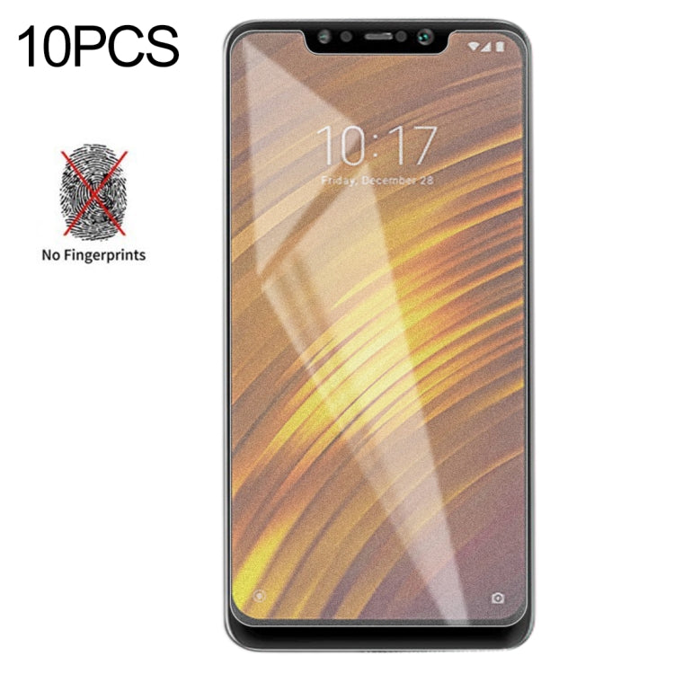 10 PCS Non-Full Matte Frosted Tempered Glass Film for Xiaomi Pocophone F1/Mi 8