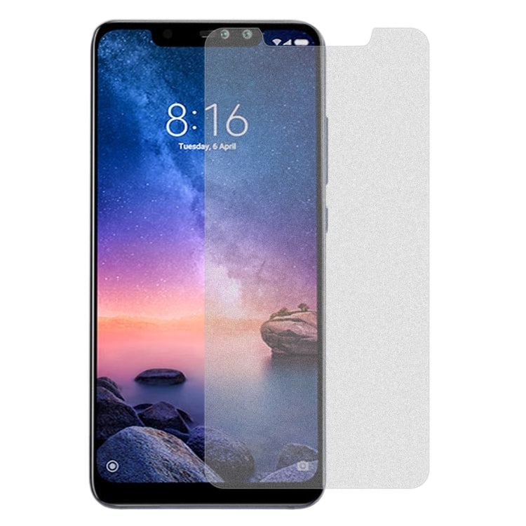 10 PCS Non-Full Matte Frosted Tempered Glass Film for Xiaomi Redmi Note 6 Pro