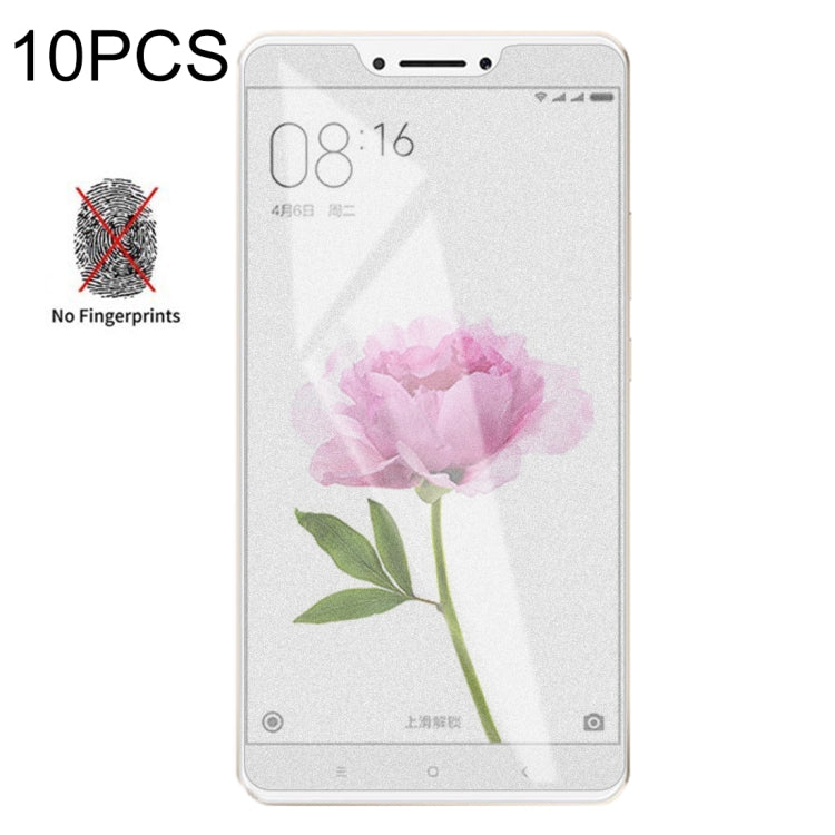 10 PCS Non-Full Matte Frosted Tempered Glass Film for Xiaomi Mi Max