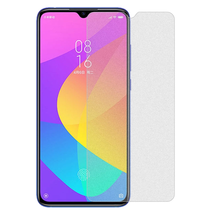 10 PCS Non-Full Matte Frosted Tempered Glass Film for Xiaomi Mi CC9 / Mi A3 Lite / Mi 9