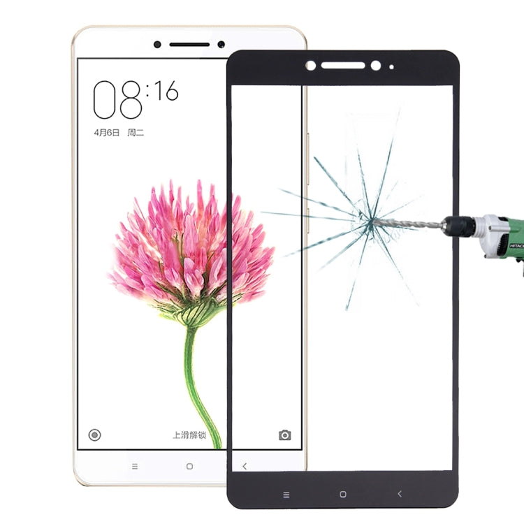 For Xiaomi  Max 0.26mm 9H Surface Hardness Explosion-proof Silk-screen Tempered Glass Full Screen Film