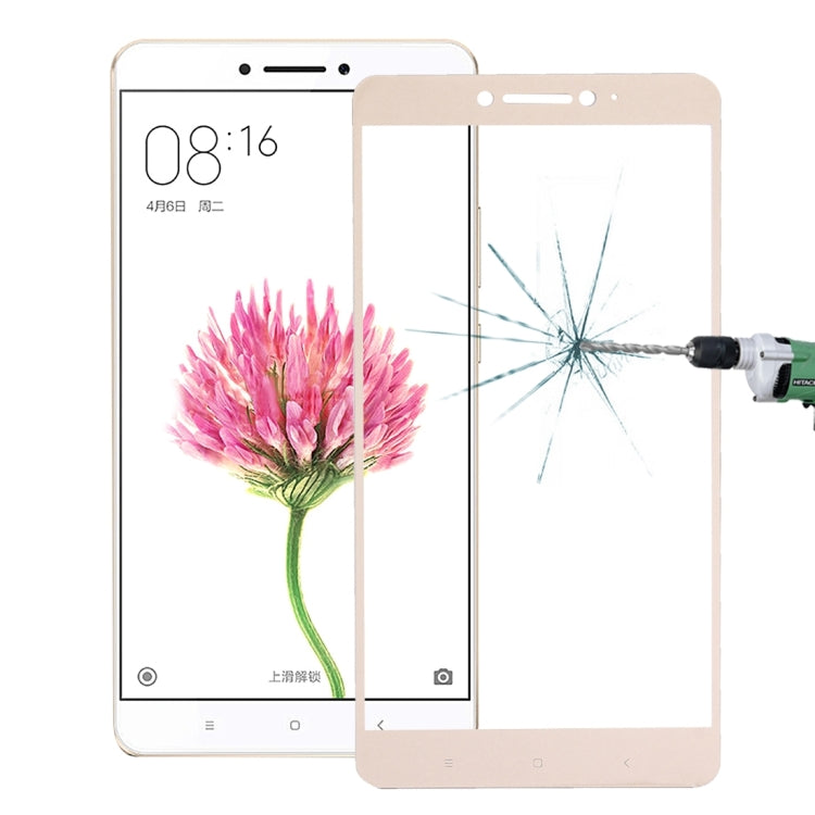 For Xiaomi  Max 0.26mm 9H Surface Hardness Explosion-proof Silk-screen Tempered Glass Full Screen Film