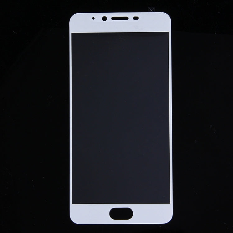 For Meizu  M5 Note 0.26mm 9H Surface Hardness Explosion-proof Silk-screen Tempered Glass Full Screen Film(White)