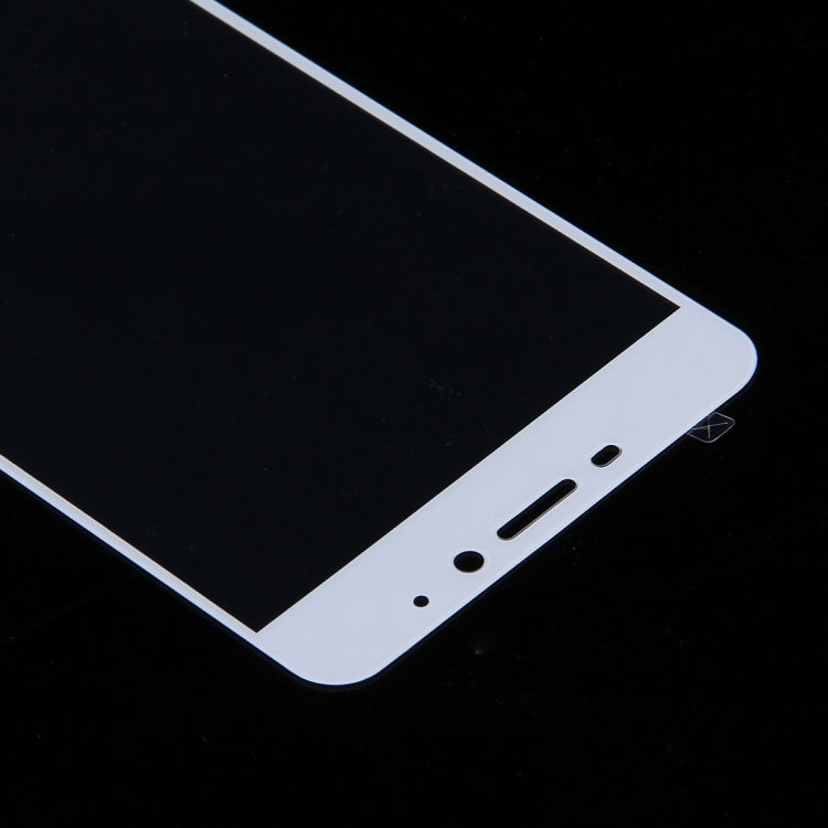 For Meizu  M5 Note 0.26mm 9H Surface Hardness Explosion-proof Silk-screen Tempered Glass Full Screen Film(White)