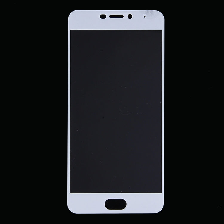 For Meizu  Meilan X 0.26mm 9H Surface Hardness Explosion-proof Silk-screen Tempered Glass Full Screen Film(White)