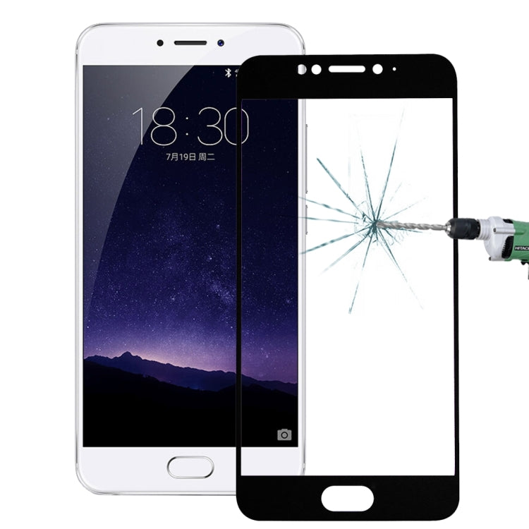 For Meizu  MX6 0.26mm 9H Surface Hardness Explosion-proof Silk-screen Tempered Glass Full Screen Film