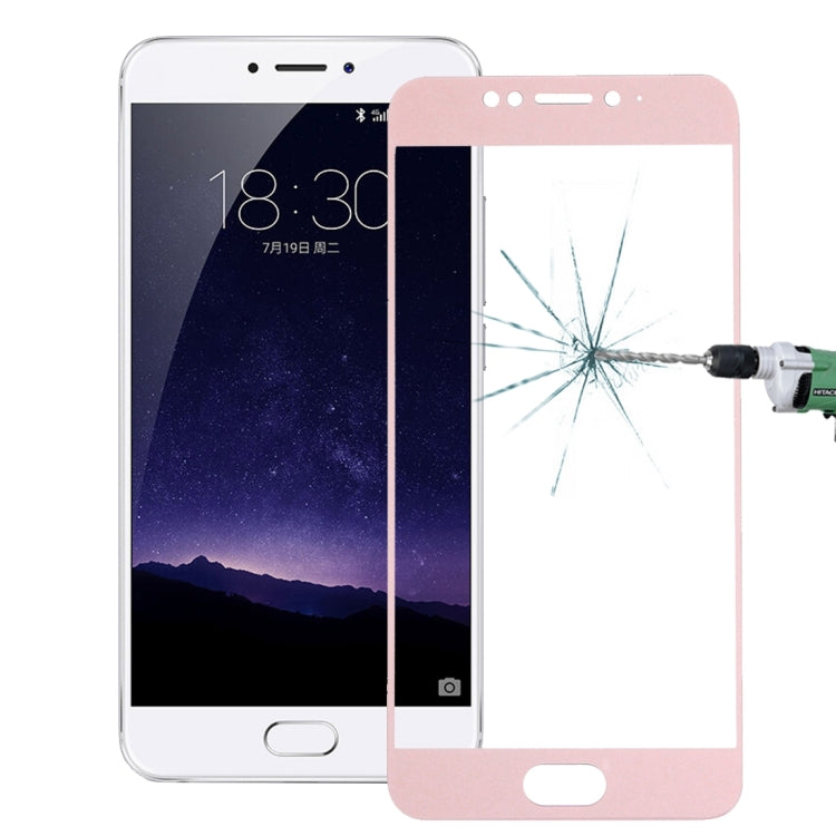 For Meizu  MX6 0.26mm 9H Surface Hardness Explosion-proof Silk-screen Tempered Glass Full Screen Film