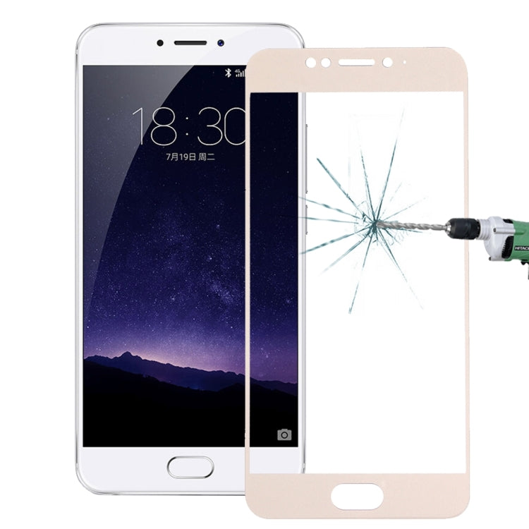 For Meizu  MX6 0.26mm 9H Surface Hardness Explosion-proof Silk-screen Tempered Glass Full Screen Film