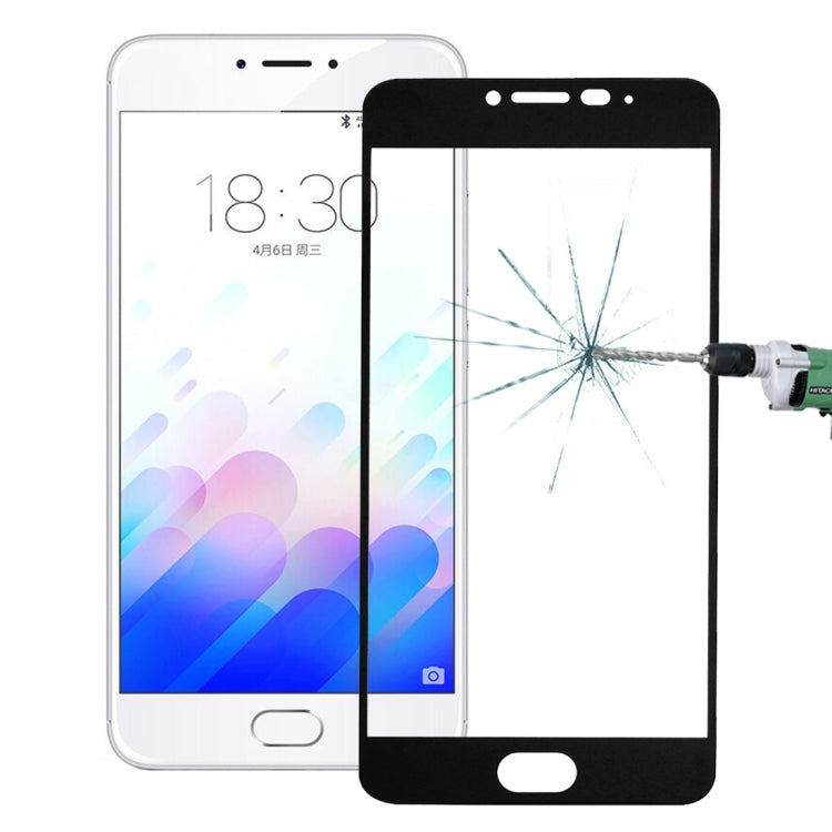 For Meizu  M3 Note 0.26mm 9H Surface Hardness Explosion-proof Silk-screen Tempered Glass Full Screen Film