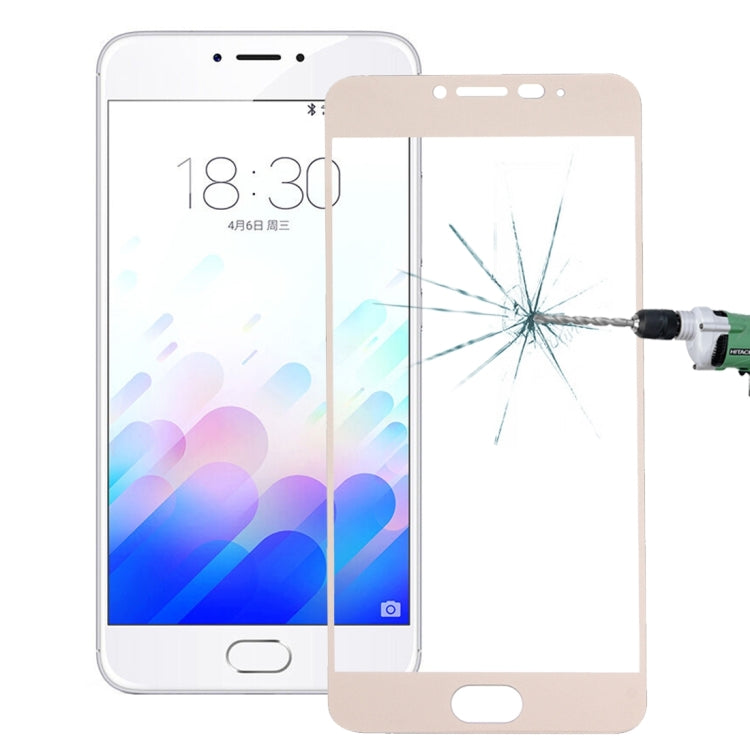 For Meizu  M3 Note 0.26mm 9H Surface Hardness Explosion-proof Silk-screen Tempered Glass Full Screen Film