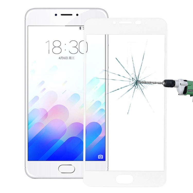 For Meizu  M3 Note 0.26mm 9H Surface Hardness Explosion-proof Silk-screen Tempered Glass Full Screen Film