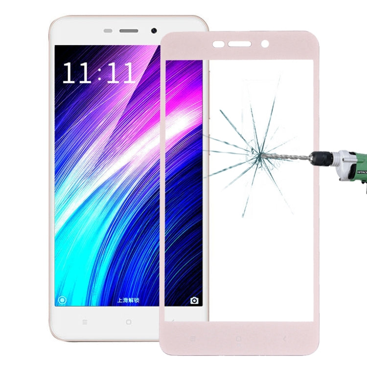 For Xiaomi  Redmi 4A 0.26mm 9H Surface Hardness Explosion-proof Silk-screen Tempered Glass Full Screen Film