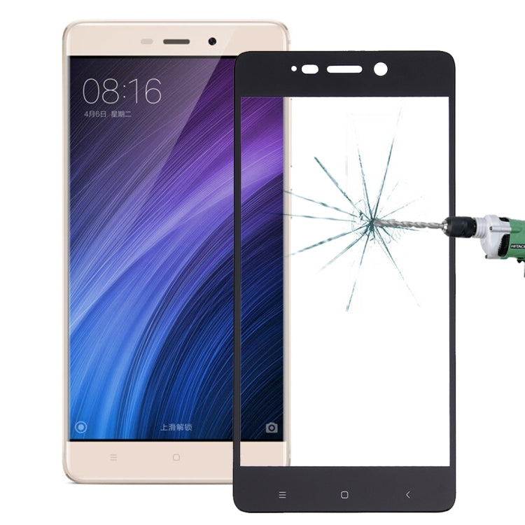 For Xiaomi  Redmi 4 0.26mm 9H Surface Hardness Explosion-proof Silk-screen Tempered Glass Full Screen Film