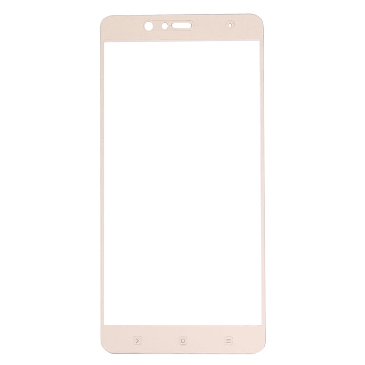 For Xiaomi  5s Plus 0.26mm 9H Surface Hardness Explosion-proof Silk-screen Tempered Glass Full Screen Film(Gold)