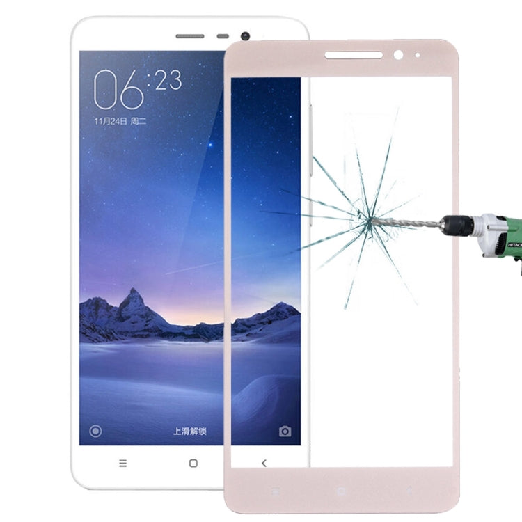 For Xiaomi  Redmi Note 3 0.26mm 9H Surface Hardness Explosion-proof Silk-screen Tempered Glass Full Screen Film