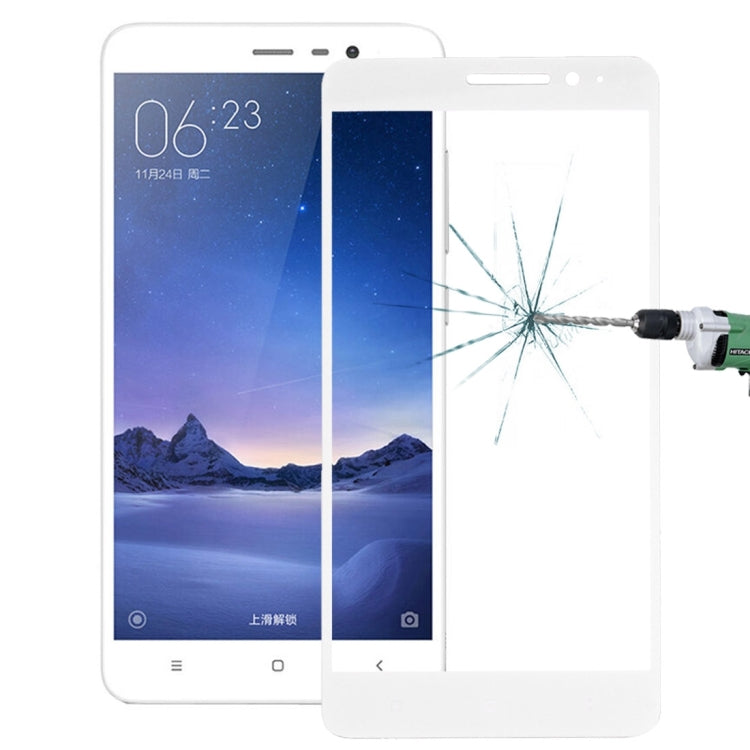 For Xiaomi  Redmi Note 3 0.26mm 9H Surface Hardness Explosion-proof Silk-screen Tempered Glass Full Screen Film
