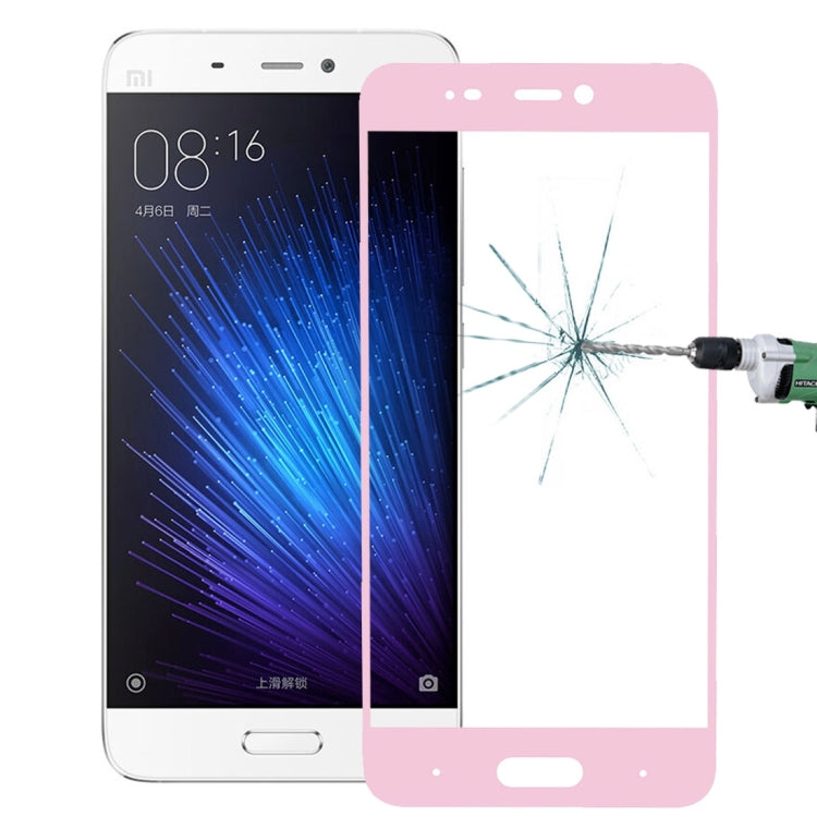 For Xiaomi  Mi 5 0.26mm 9H Surface Hardness Explosion-proof Silk-screen Tempered Glass Full Screen Film