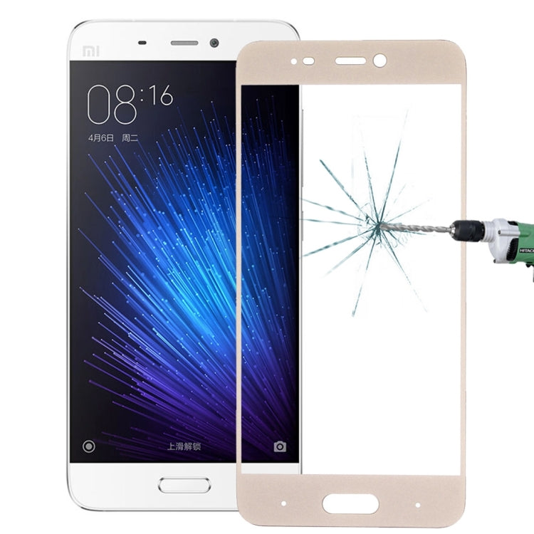 For Xiaomi  Mi 5 0.26mm 9H Surface Hardness Explosion-proof Silk-screen Tempered Glass Full Screen Film