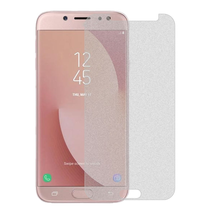 10 PCS Non-Full Matte Frosted Tempered Glass Film for Galaxy J7 (2017) / J7 Pro