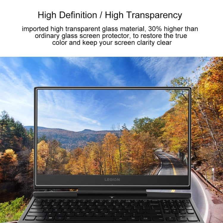 9H Surface Hardness Full Screen Tempered Glass Film for Lenovo Y7000P 15.6 inch