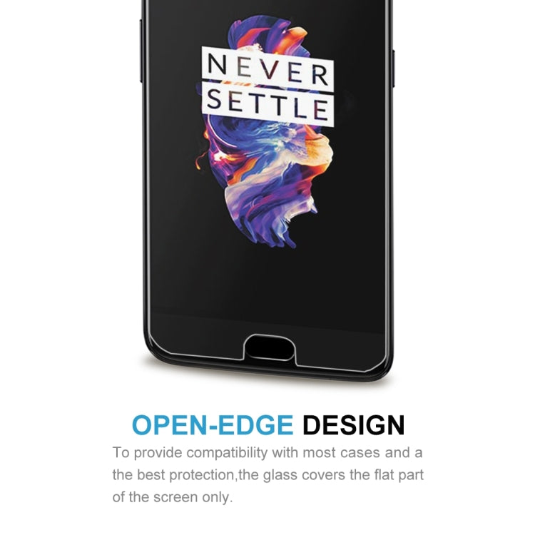 For OnePlus 5 0.3mm 9H Surface Hardness 2.5D Explosion-proof Non-full Screen Tempered Glass Screen Film
