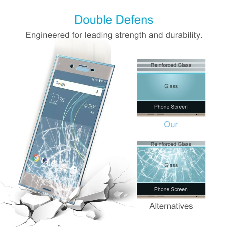 For Sony Xperia XZs 0.33mm 9H Surface Hardness 3D Curved Full Screen Tempered Glass Screen Protector
