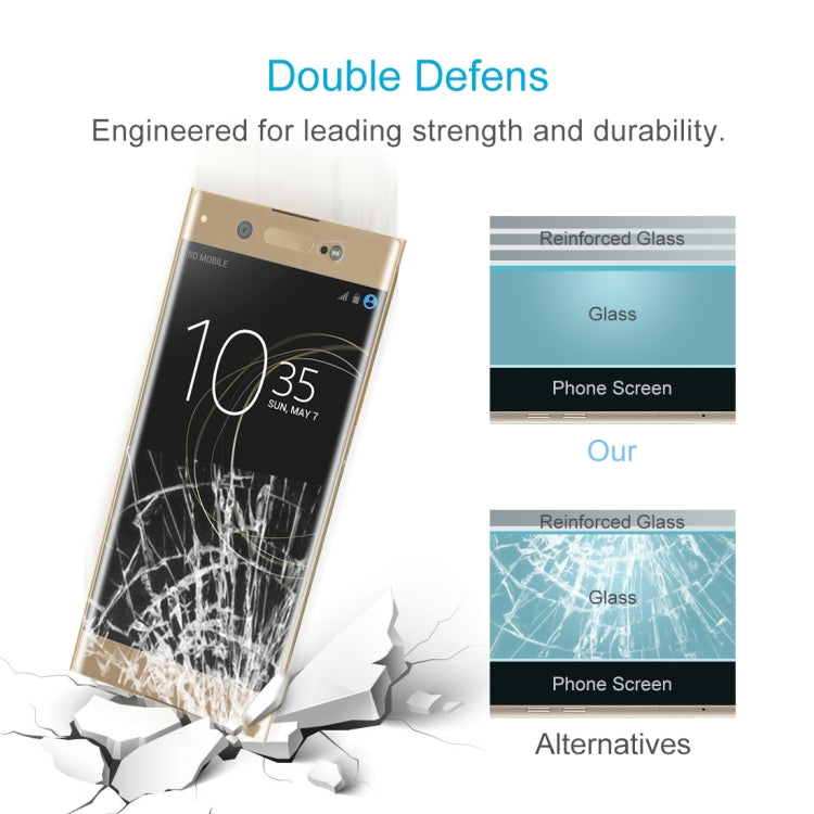 For Sony Xperia XA1 Ultra 0.33mm 9H Surface Hardness 3D Curved Full Screen Tempered Glass Screen Protector