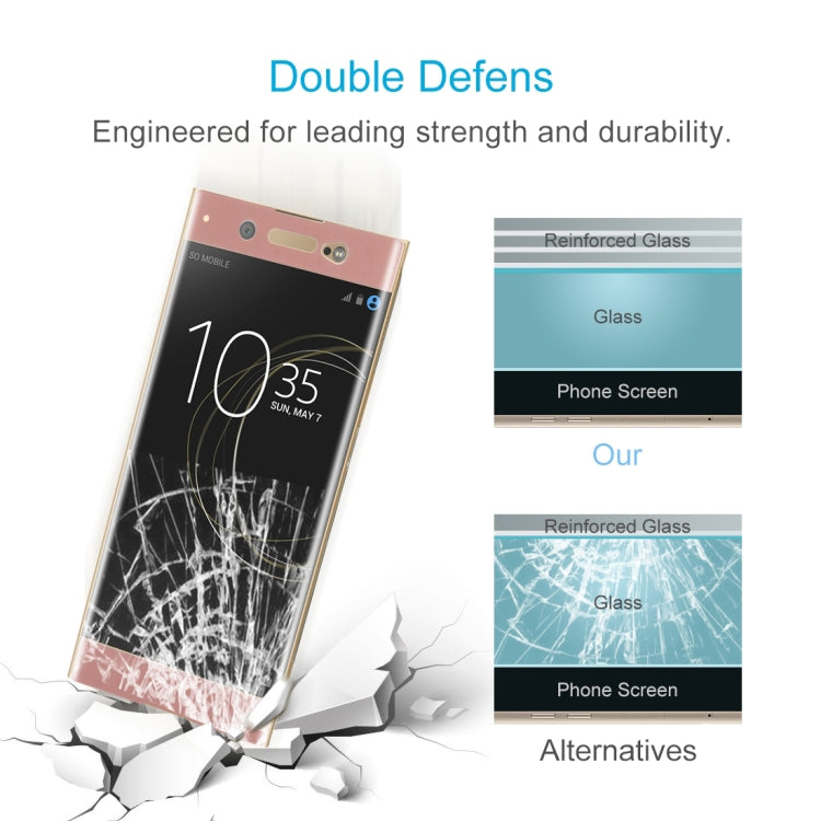 For Sony Xperia XA1 Ultra 0.33mm 9H Surface Hardness 3D Curved Full Screen Tempered Glass Screen Protector