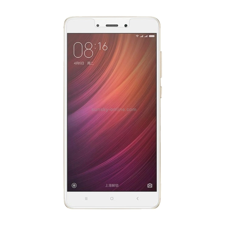50 PCS for Xiaomi Redmi Note 4X 0.26mm 9H Surface Hardness Explosion-proof Non-full Screen Tempered Glass Screen Film