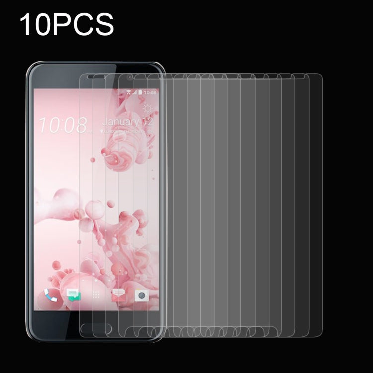 10 PCS for HTC U Ultra 0.26mm 9H Surface Hardness Explosion-proof Non-full Screen Tempered Glass Screen Film