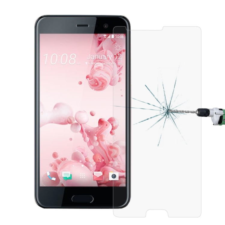 100 PCS for HTC U Ultra 0.26mm 9H Surface Hardness Explosion-proof Tempered Glass Screen Film
