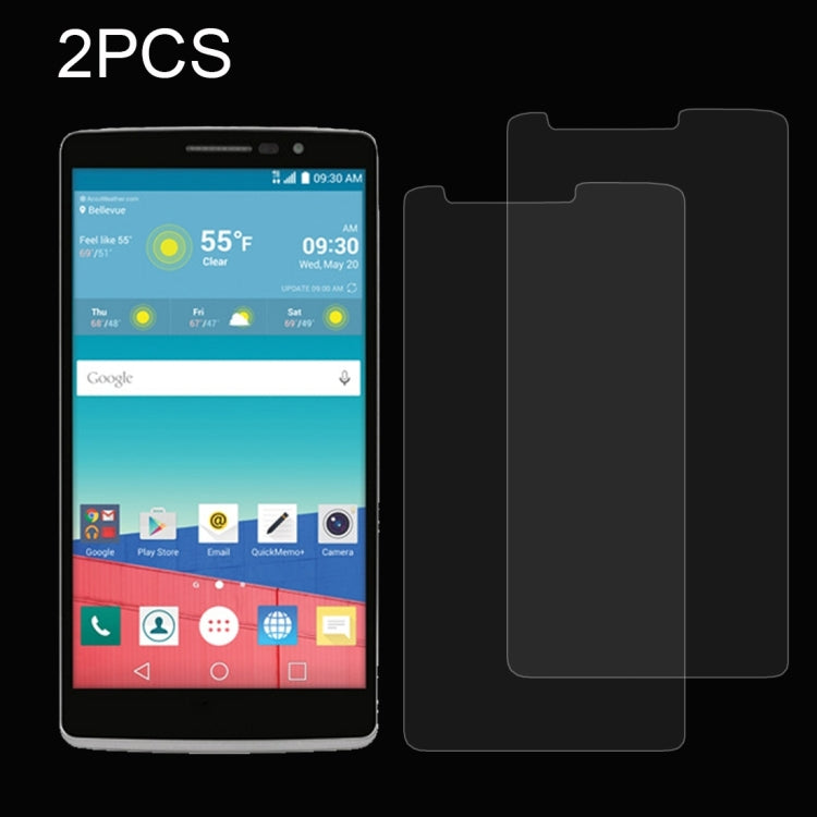 2 PCS for LG Stylo 3 0.26mm 9H Surface Hardness Explosion-proof Non-full Screen Tempered Glass Screen Film