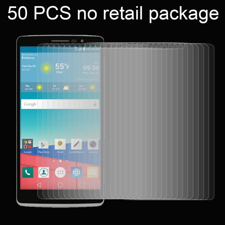 50 PCS for LG Stylo 3 0.26mm 9H Surface Hardness Explosion-proof Non-full Screen Tempered Glass Screen Film