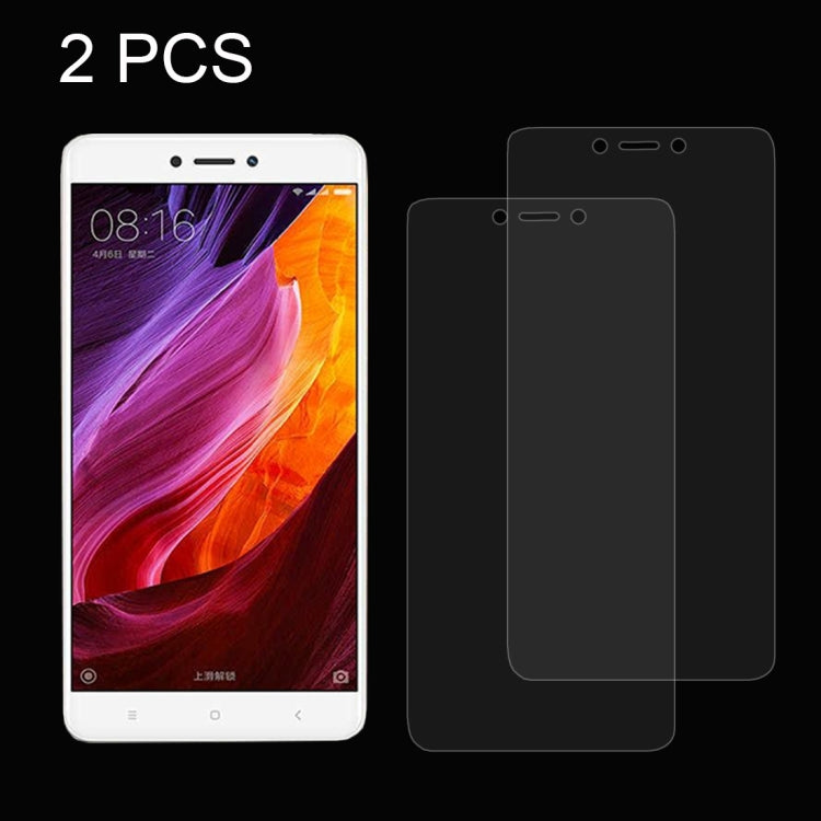 2 PCS for Xiaomi Redmi 4X 0.26mm 9H Surface Hardness Explosion-proof Non-full Screen Tempered Glass Film