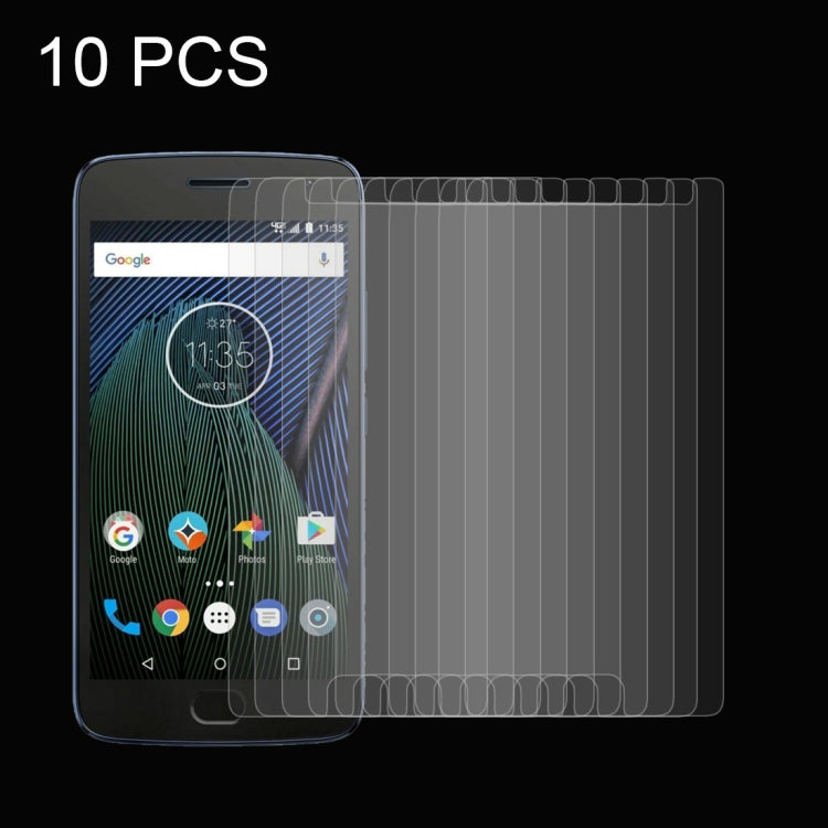 10 PCS for Motorola Moto G5 Plus 0.26mm 9H Surface Hardness Explosion-proof Non-full Screen Tempered Glass Screen Film