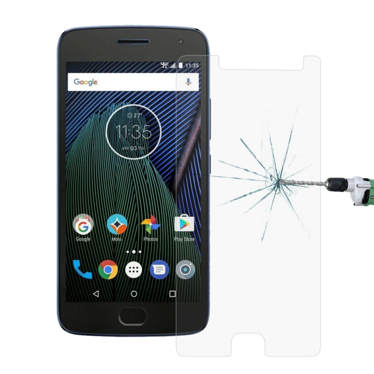 For Motorola Moto G5 Plus 0.26mm 9H Surface Hardness Explosion-proof Non-full Screen Tempered Glass Screen Film