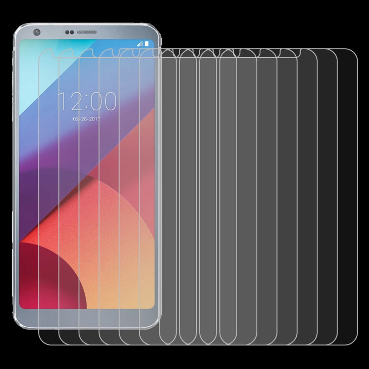 100 PCS for LG G6 0.26mm 9H Surface Hardness Explosion-proof Tempered Glass Screen Film