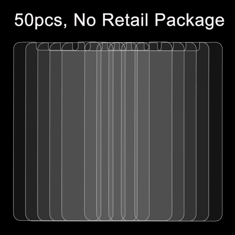 50 PCS for LETV Le Max 3 0.26mm 9H Surface Hardness Explosion-proof Non-full Screen Tempered Glass Screen Film, No Retail Package