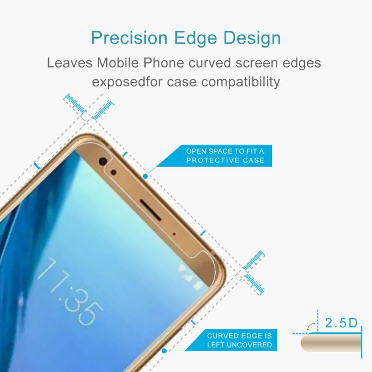 100 PCS for ZTE Blade V9 Vita 0.26mm 9H Surface Hardness 2.5D Tempered Glass Screen Film