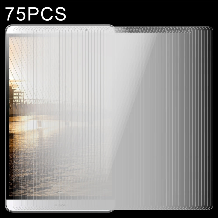 75 PCS 9 inch Universal 0.4mm 9H Surface Hardness Tempered Glass Screen Protector
