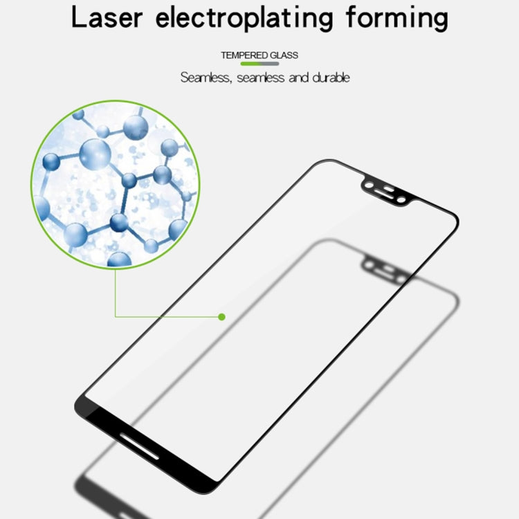 MOFI 0.3mm 9H 2.5D Curved Edge Full Screen Tempered Glass Screen Protector for Pixel3 XL(Black)