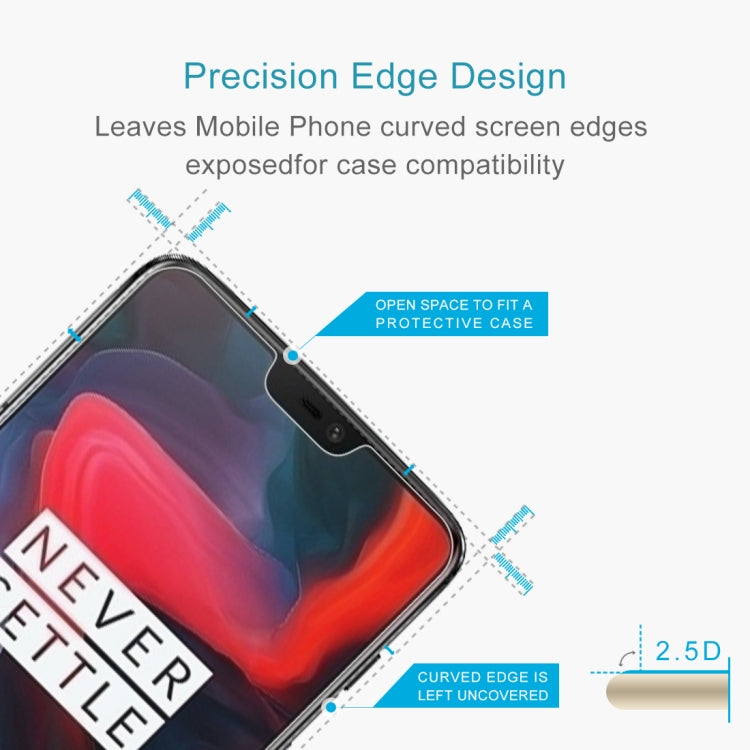 0.26mm 9H 2.5D Tempered Glass Film for OnePlus 6