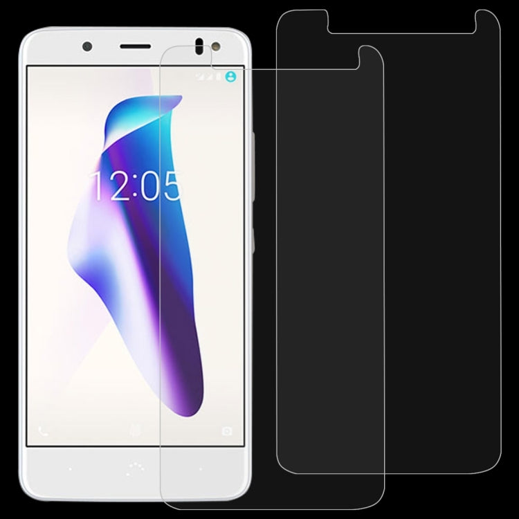 2 PCS 0.26mm 9H 2.5D Tempered Glass Film for BQ Aquaris VS