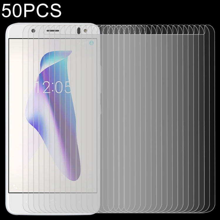 50 PCS 0.26mm 9H 2.5D Tempered Glass Film for BQ Aquaris VS