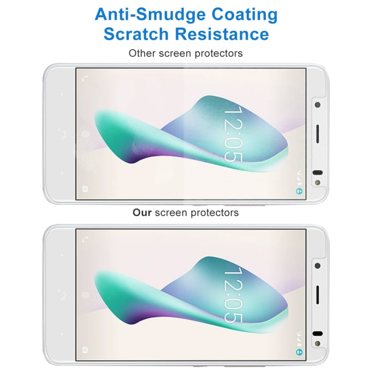 2 PCS 0.26mm 9H 2.5D Tempered Glass Film for BQ Aquaris VS Plus