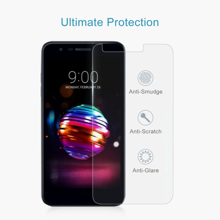 2 PCS 0.26mm 9H 2.5D Tempered Glass Film for LG K10 (2018)