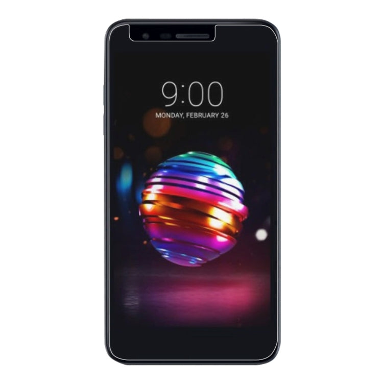 100 PCS 0.26mm 9H 2.5D Tempered Glass Film for LG K10 (2018)