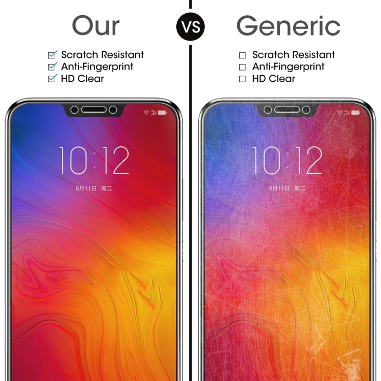 50 PCS 0.26mm 9H 2.5D Tempered Glass Film for Lenovo Z5