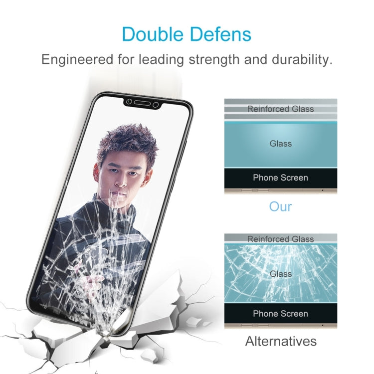 50 PCS 0.26mm 9H 2.5D Tempered Glass Film for Huawei Honor Play