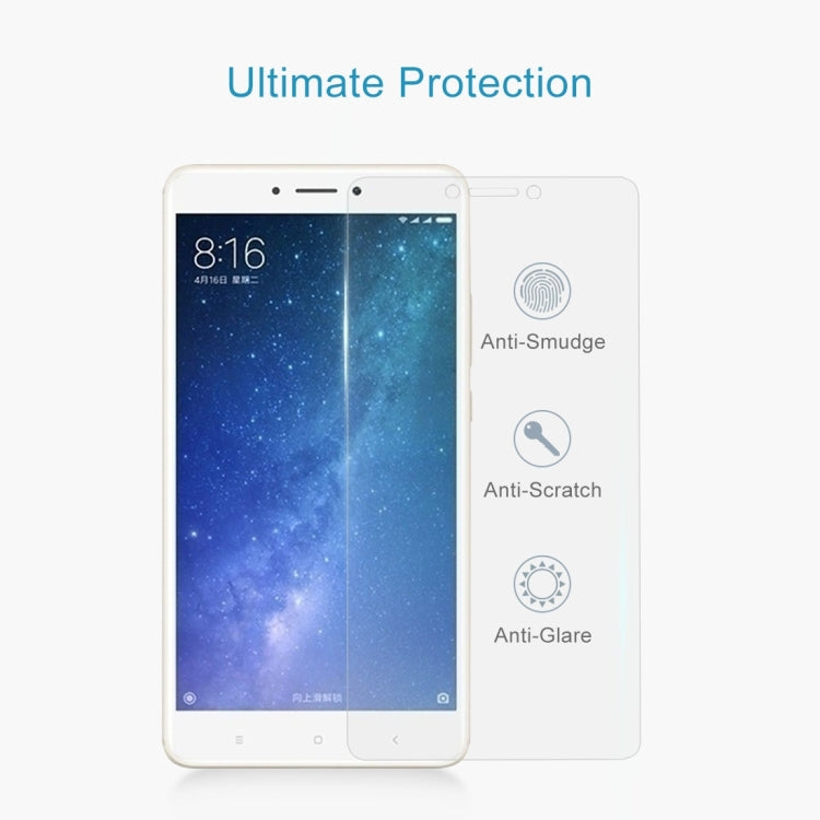 2 PCS for Xiaomi Mi Max 2 0.3mm 9H Surface Hardness 2.5D Explosion-proof Non-full Screen Tempered Glass Screen Film